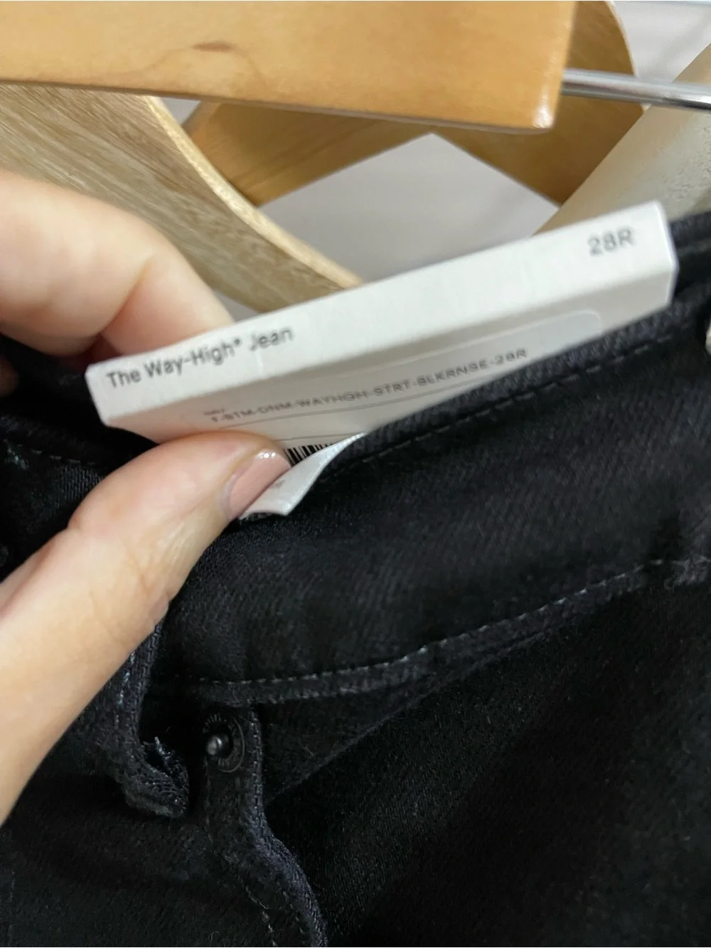 Everlane The Way High Straight Jean Black Organic Cotton Minimalist Size 28R NW
